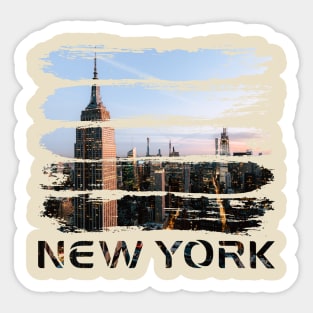 New York Grunge Sticker